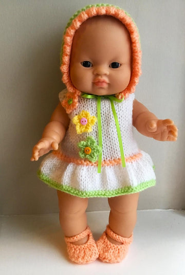 32cm doll flower dress set