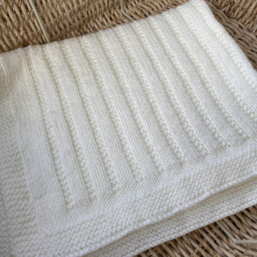 Broken Garter and Rib Blanket and Hat