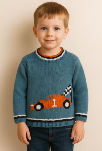 Racing Car Sweater