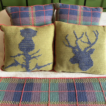 Isle of Skye Stag or Thistle Cushion