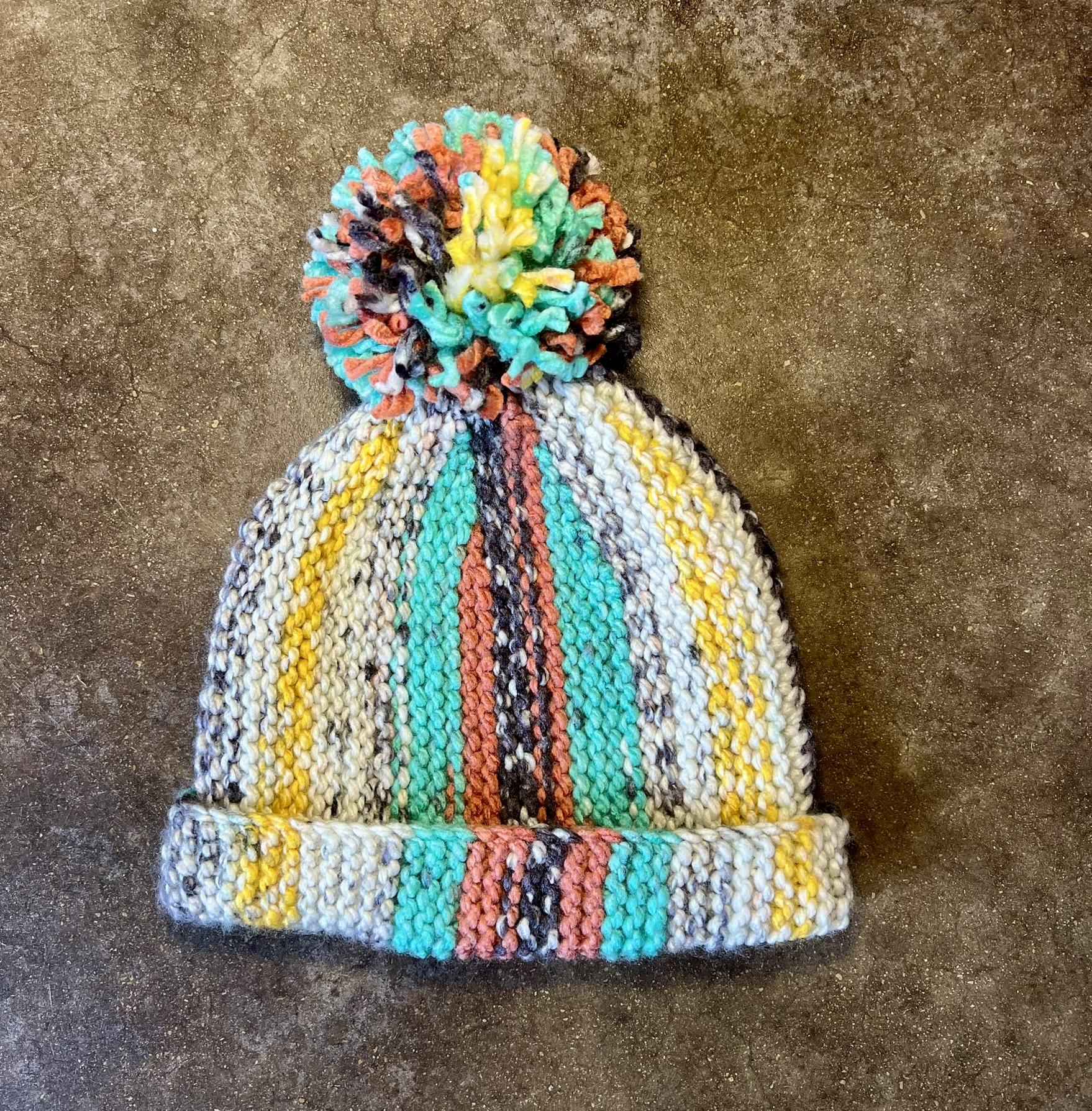Lainey's Hat -- a loom knit pattern