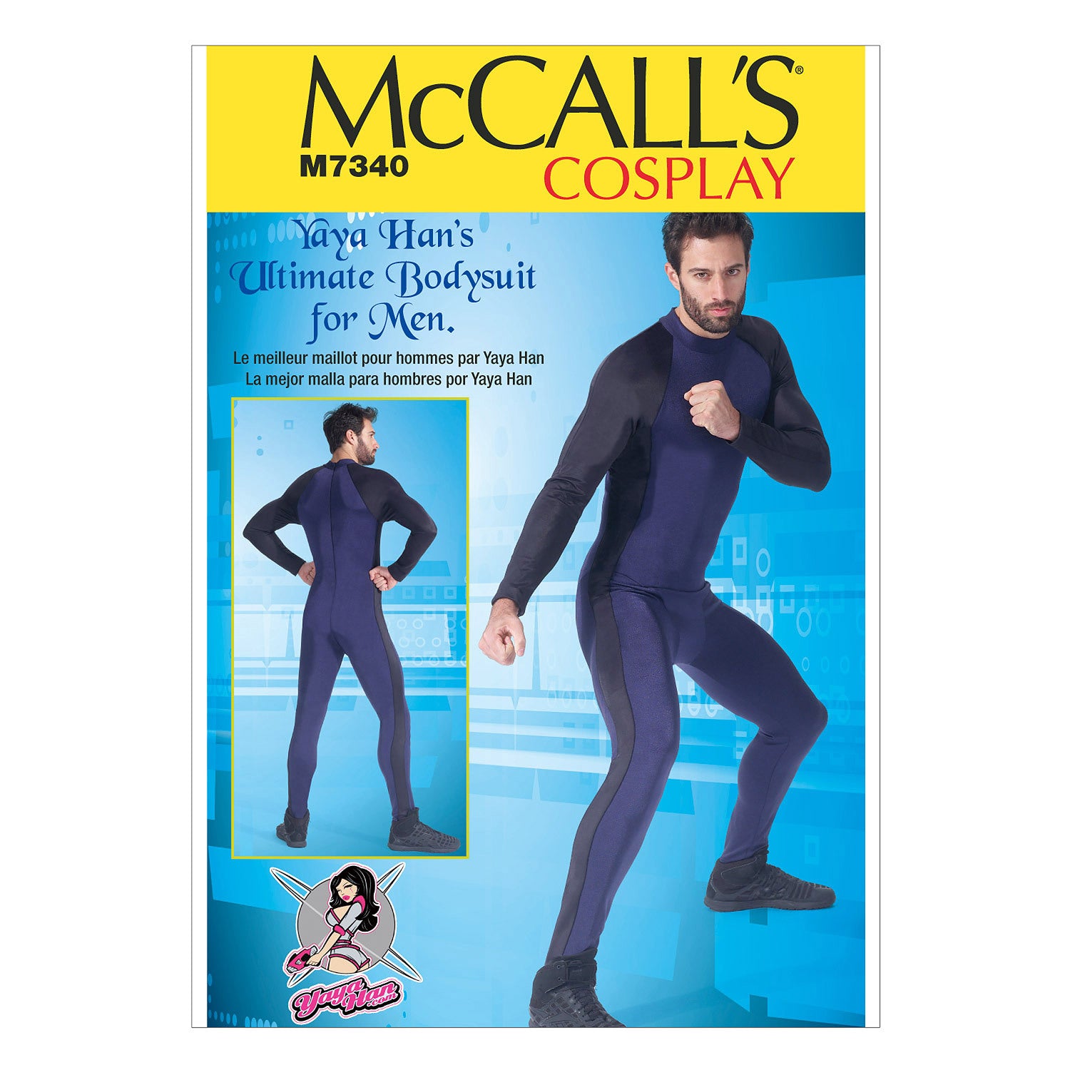 McCall's Men's Zippered Bodysuit by Yaya Han M7340 - Sewing Pattern