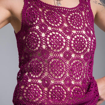 Cherry Berry crochet top