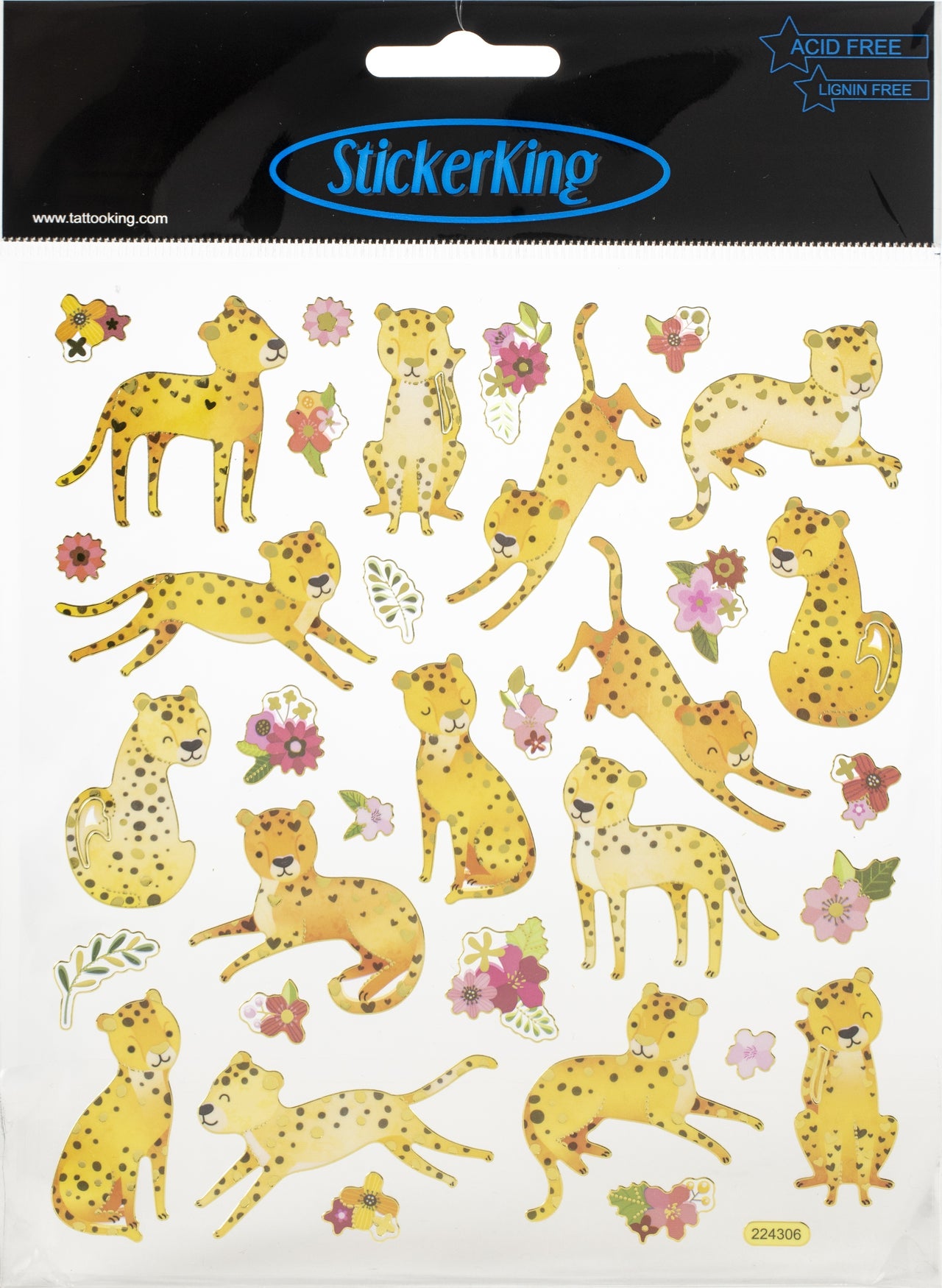 Tattoo King Sticker King Stickers - Cheetahs