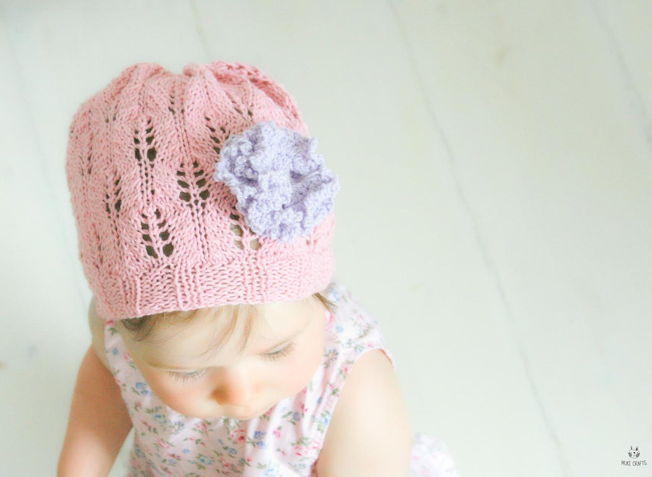 Carnation summer lace hat