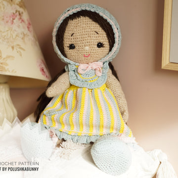 Doll Clothes, Crochet Pattern - Outfit APRIL