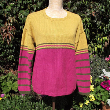 Easy Fit Colour-Block Sweater