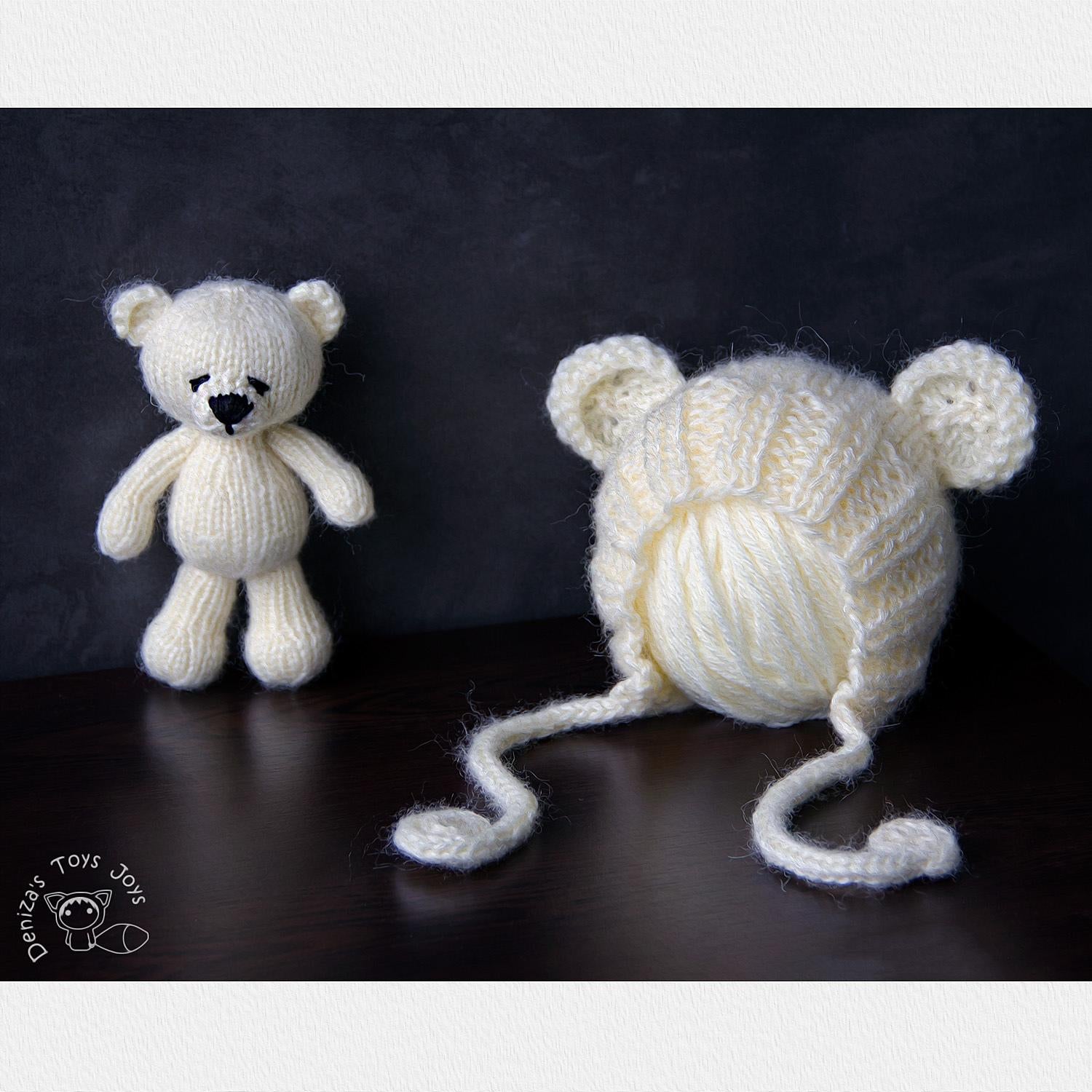 NewBorn romper and Bear hat
