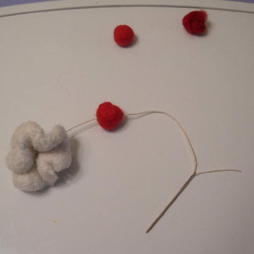 Felted Popcorn and Cranberry Garland