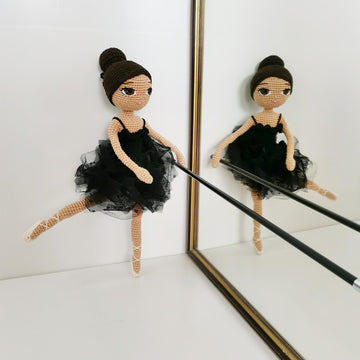 Black Swan Ballerina Doll Crochet Pattern