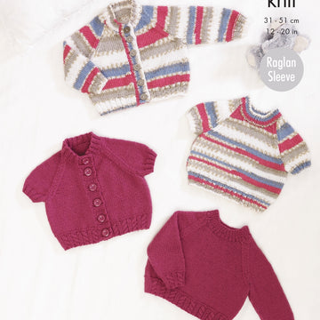 Cardigans & Sweaters in King Cole Comfort DK & Comfort Prints DK - 4620 - Downloadable PDF
