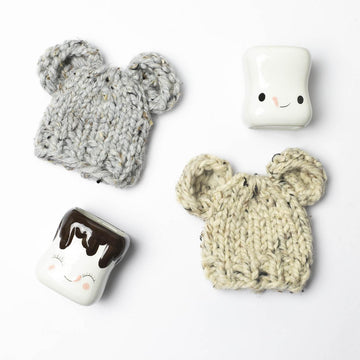 Bear Ears Marshmallow Mug Hat
