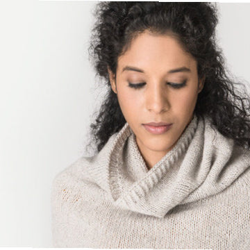 Princeton Capelet in Blue Sky Fibers Eco-Cashmere - 201829 - Downloadable PDF