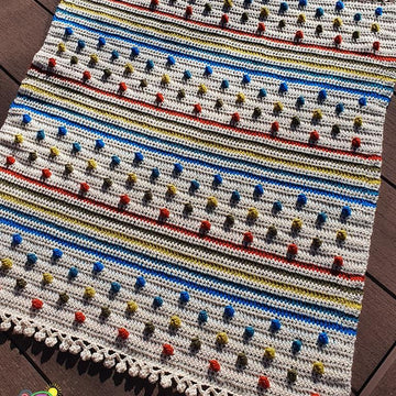 Reverse Spots & Stripes Blanket