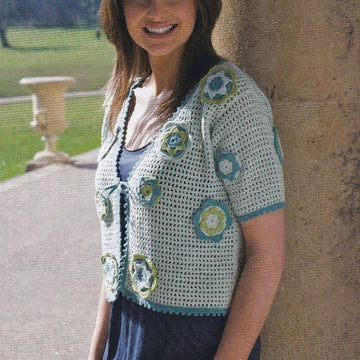 Crochet Flower Cardigan