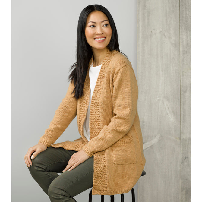 Yuzu Cardigan in Valley Yarns Valley Superwash - 924 - Downloadable PDF