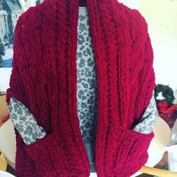 Celtic Shawl Wrap With Pockets