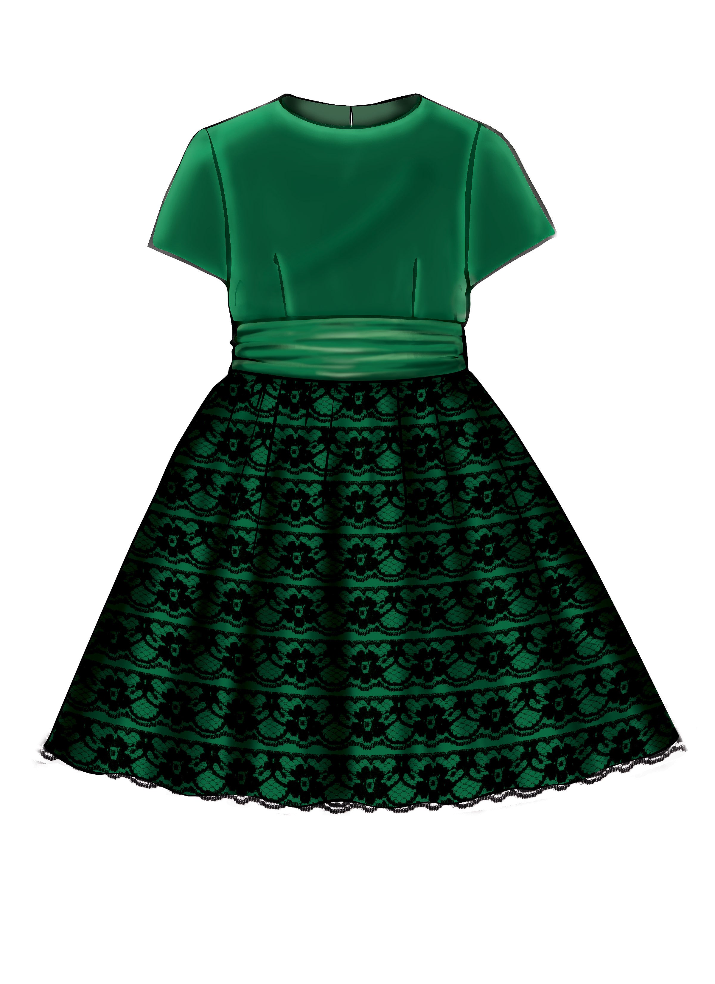McCall's Childrens'/Girls' Gathered Dresses with Petticoat and Sash M7648 - Sewing Pattern
