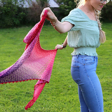 Summer Fuchsia Shawl