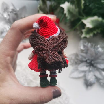 Mini Christmas Doll Amigurumi Ornament