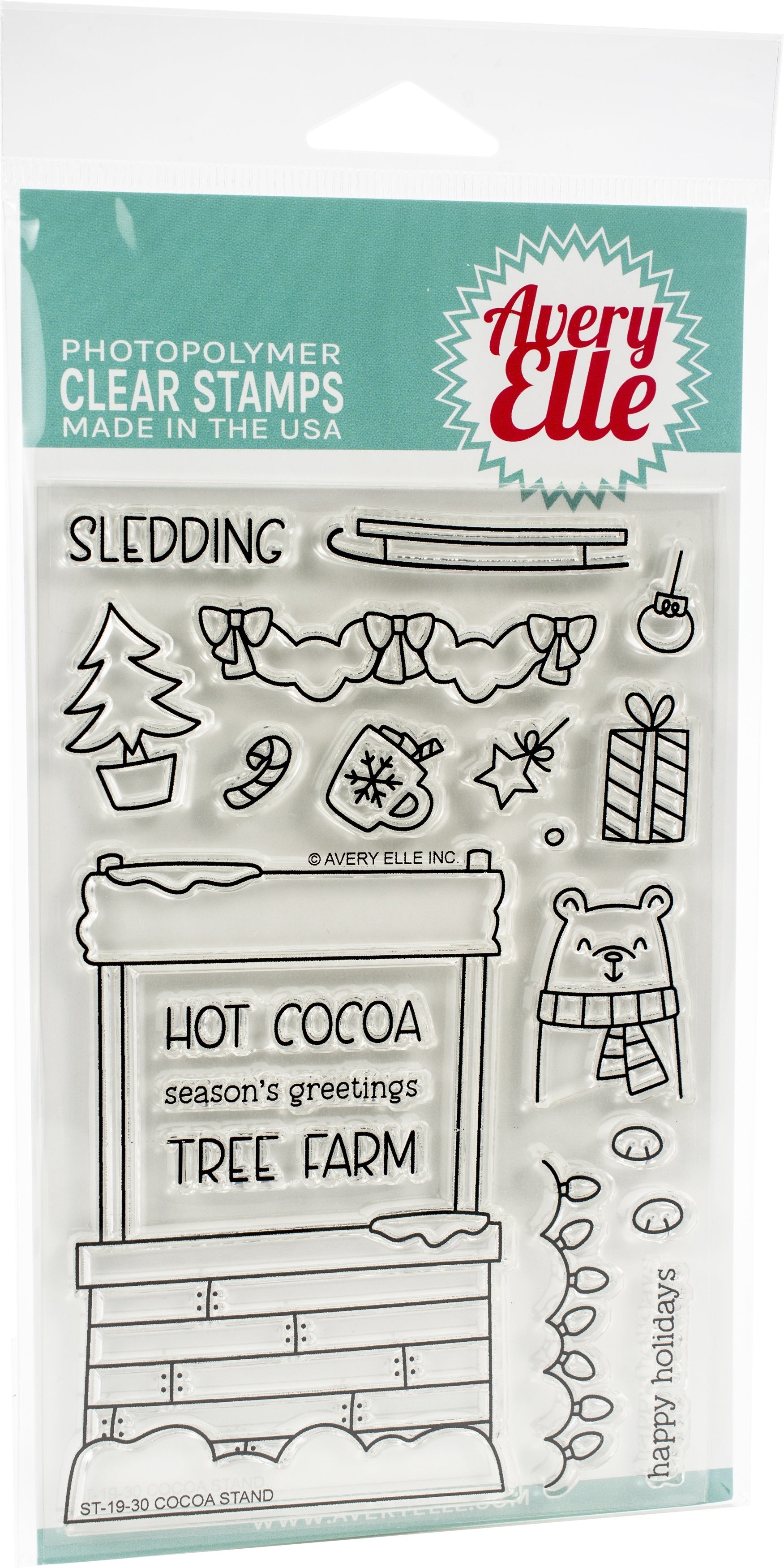 Avery Elle Clear Stamp Set 4"X6" - Cocoa Stand
