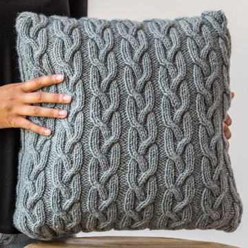 Highland Cable Cushion Knitting Pattern # 406