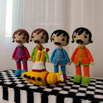 The Beatles & Yellow Submarine – Crochet Amigurumi Pattern (Digital File)