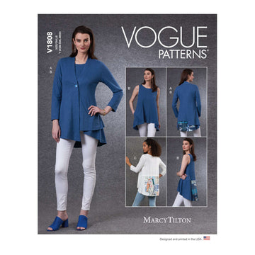 Vogue Misses' Cardigan & Tunics V1808 - Sewing Pattern