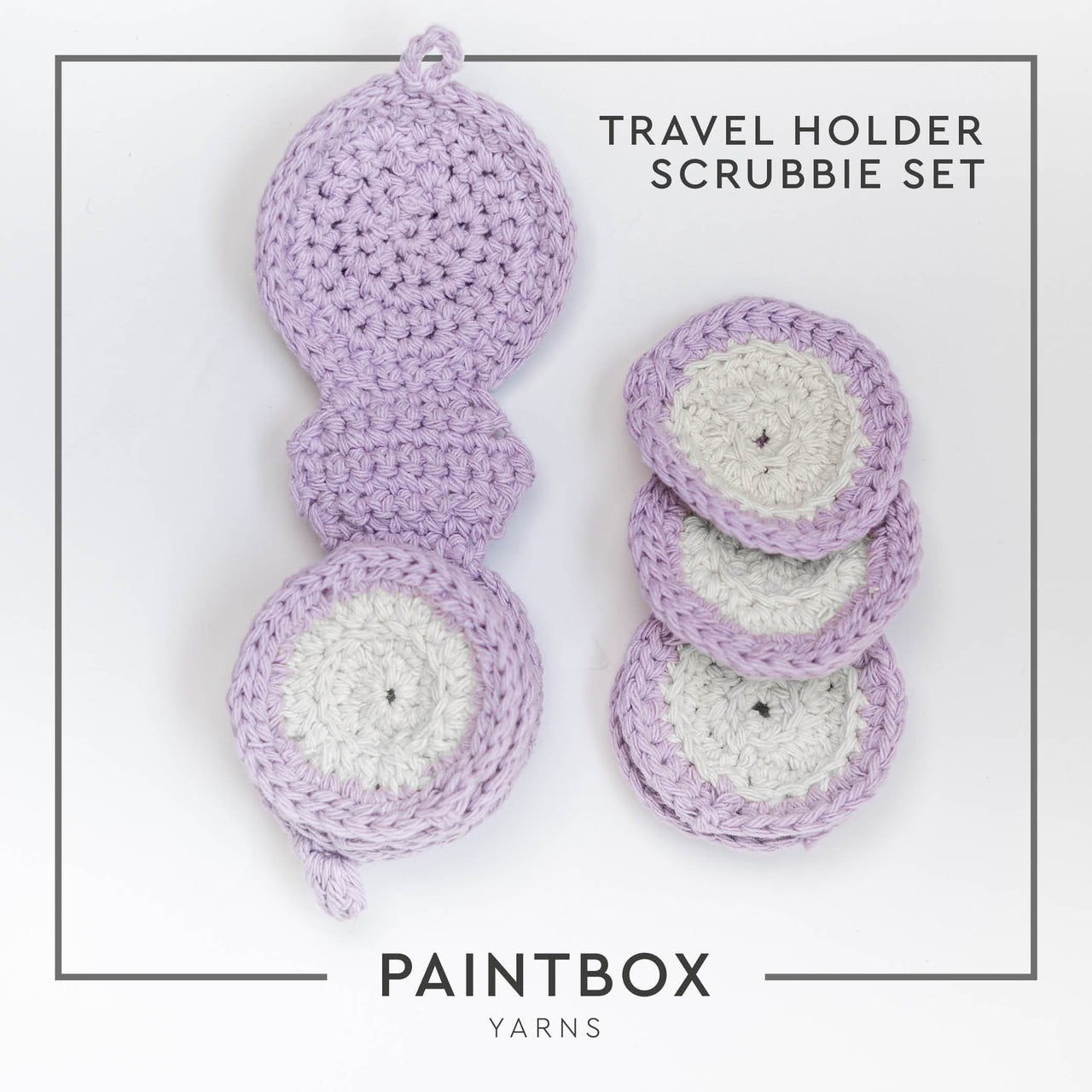 Travel Holder Scrubbie Set - Free Crochet Pattern in Paintbox Yarns Recycled Cotton Worsted - Downloadable PDF