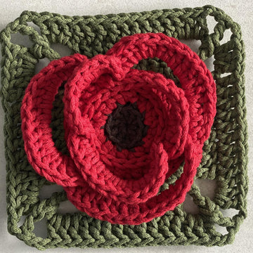 Poppy Granny Square