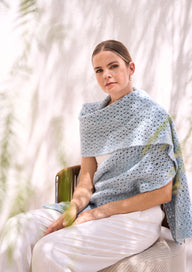 Annelise Scarf in MODE at Rowan Alpaca Haze and Cotton DK