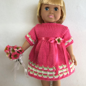 Choose-A-Skirt Easter Dresses, Knitting Patterns for 18 inch Dolls - Immediate Download - PDF - Fits American Girl Dolls