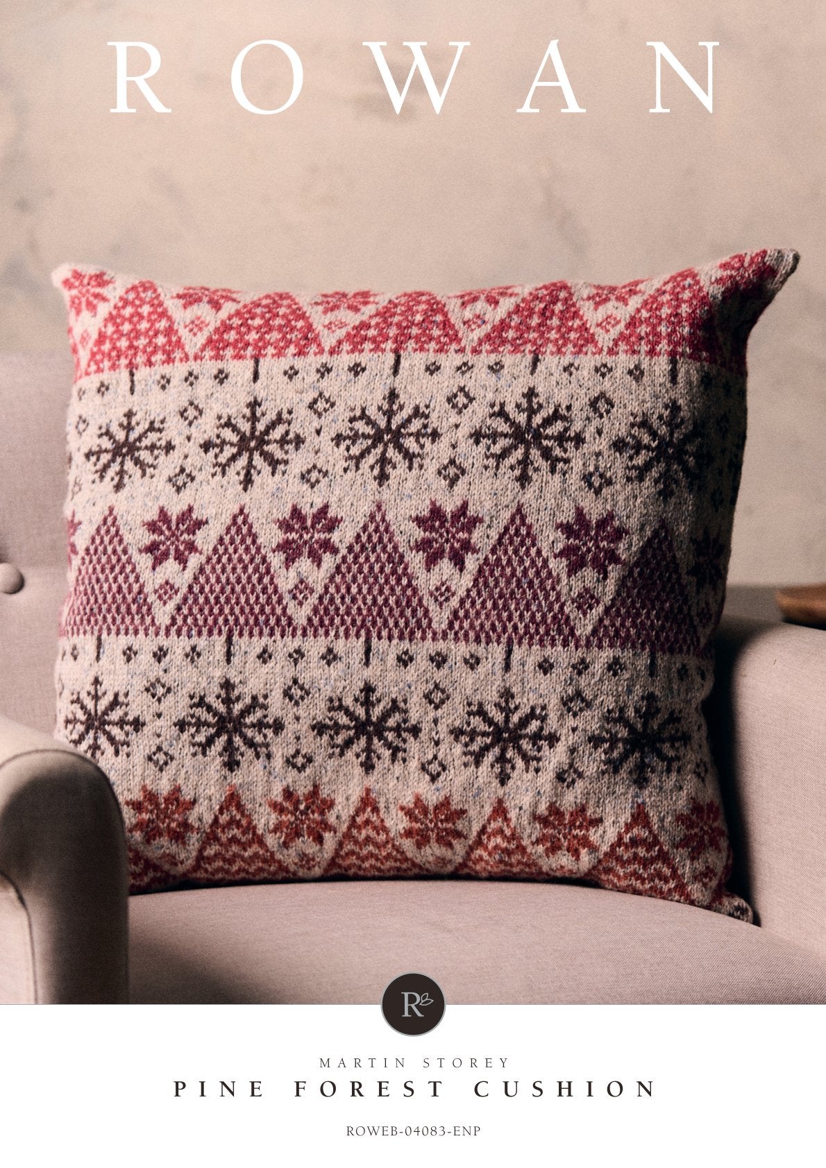 Pine Forest Cushion in Rowan Felted Tweed (Multi-coloured version) - 4084 - Downloadable PDF