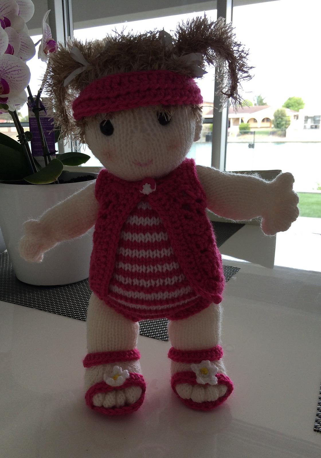 Doll's Beach Cover Up + extras for 30cm(12" doll)