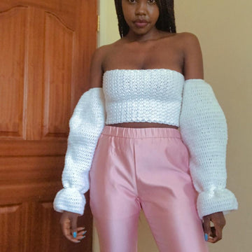Puffy off shoulder top