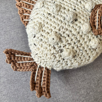 Fish throw pillow
