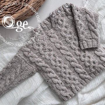 Niven Cable Sweater and Hat - P232