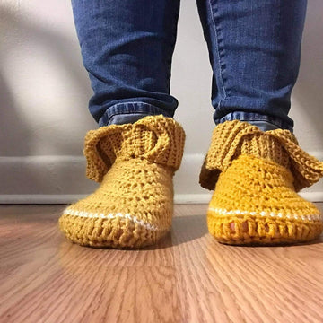 Adult Slippers Worked Flat