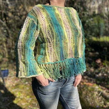 Häkelanleitung Sommersweater "Boho-Breeze"