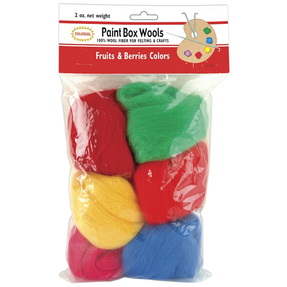 Colonial Needle Needle Felting Wool - Fruits & Berries