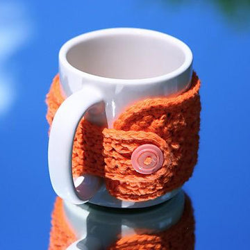 Mug Warmer - Wrap Around Cozy With Button Closure