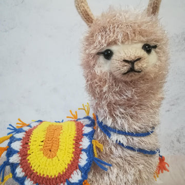 Knitting Pattern - llama alpaca soft toy from yarn