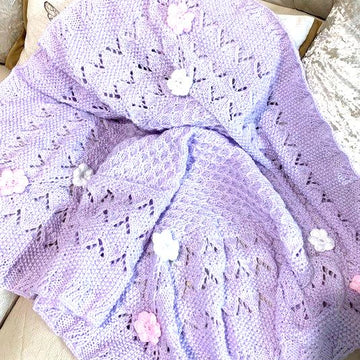 ALEXANDRA baby blanket knitting pattern