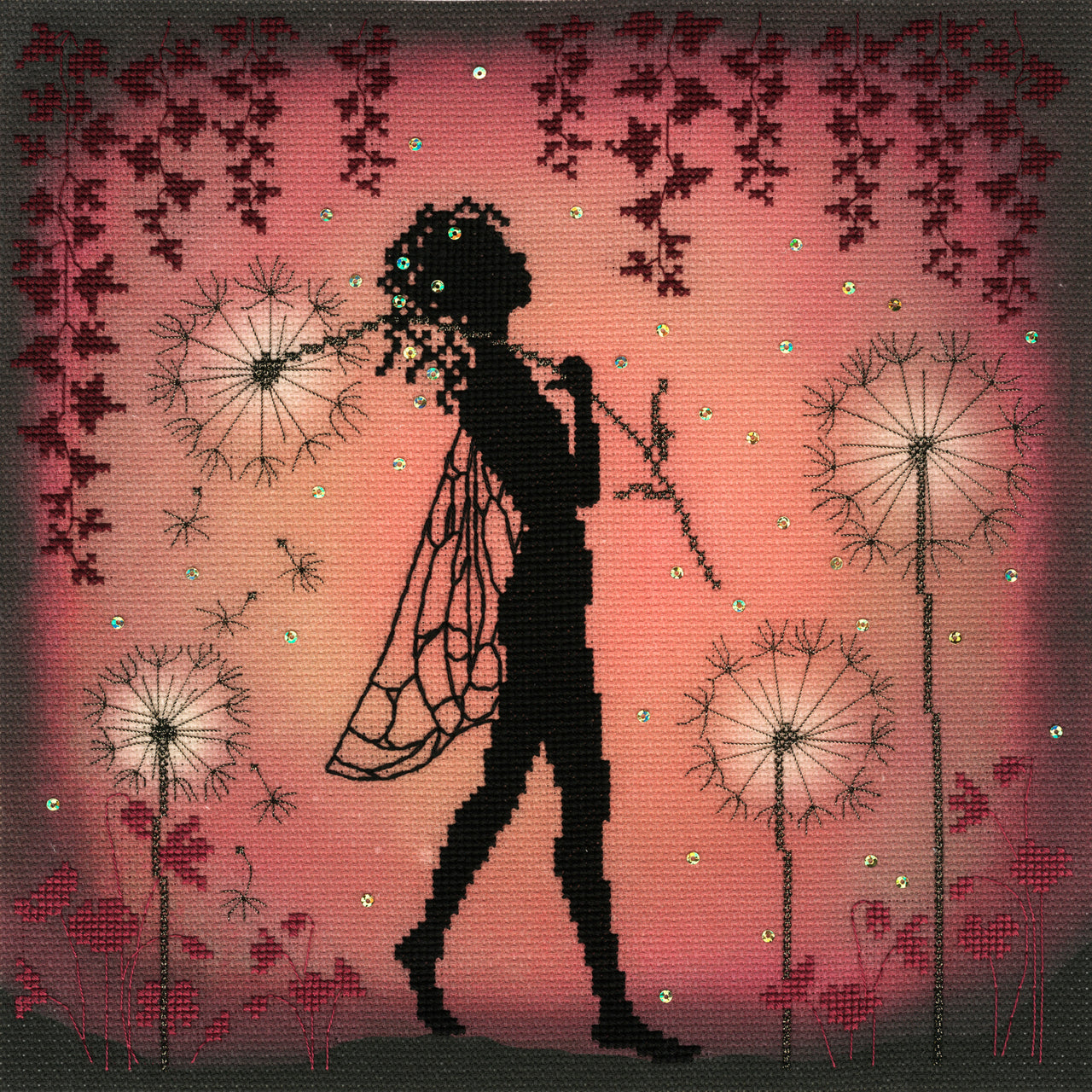 Bothy Threads Dandelion Fairy Cross Stitch Kit - 26cm x 26cm