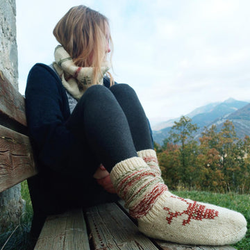 Deer and Their Friends | Christmas socks