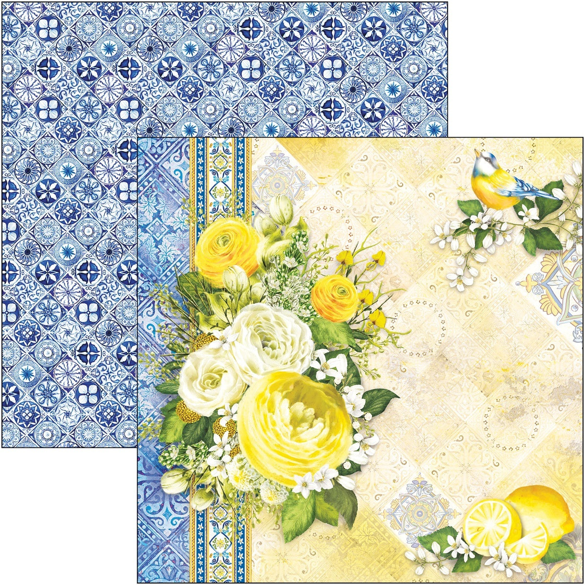 Ciao Bella Double-Sided Cardstock 90lb 12"X12" 12/Pkg - Taormina, Sicilia