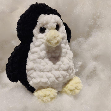 Crochet penguin with hat and scarf