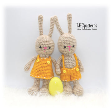 Yellow Easter Bunnies Crochet Pattern