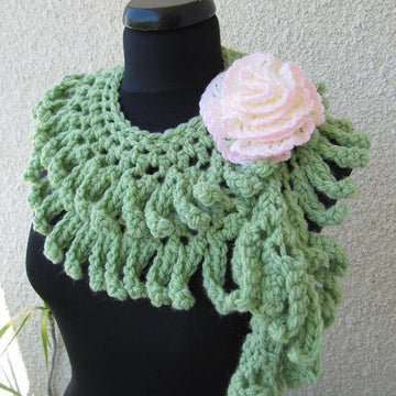 Crochet Scarf "Chunky Fringe"
