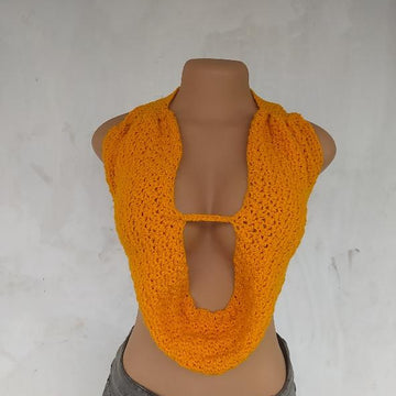 Deep Cowl Neck Top